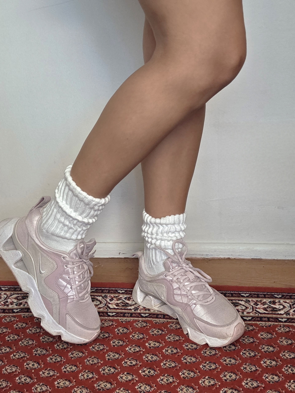 Women’s Chunky Nike Sneakers - Blush Pink